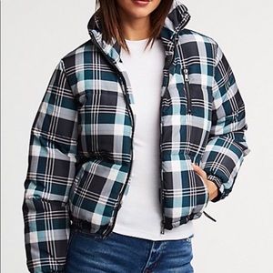 Plaid bomber jacket